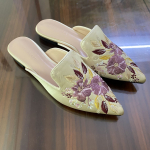 Moodsussid Naiste Kingad Muulad Luksuslik Disainer Tikand Etniline Stiil Madal Konts Kodu Sandaalid Naised Moes 39 kollane