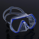 Laste ja t&auml;iskasvanute silikoonist sukeldumismask koos snorkeliga - HD karastatud klaasist l&auml;&auml;ts, suur raam One Size