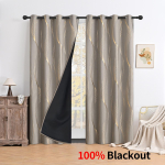 1 tk Pronksjas Marmoritr&uuml;kiga Kardin Magamistoa Elutoa jaoks Blackout P&auml;ikesekaitsekardin Kodu Dekoor 132 * 241cm piece