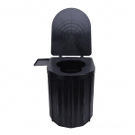 Kaasaskantav tualett suur mahutavus 150 kg kandev&otilde;imega kokkupandav telkimistualett reisimiseks maanteereis must