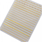 3D-kuldne elutruu keti t&otilde;mblukk ja liimk&uuml;&uuml;nekleebis One Size kuld