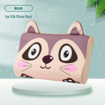 Cute Cartoon Memory Foam Neck Pillow for Pressure-Free Sleep with Pillowcase 45*27*6 Shaped Pillowcase