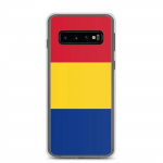 Coque T&eacute;l&eacute;phone &ndash; Samsung &ndash; Galaxy S10 &ndash; Drapeau Roumanie &ndash; Supp &ndash; Mitmev&auml;rviline