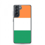 Coque T&eacute;l&eacute;phone &ndash; Samsung &ndash; Galaxy S21 Plus &ndash; Drapeau Irlande &ndash; Supp &ndash; Mitmev&auml;rviline