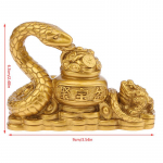 1 tk kullast Feng Shui madu k&auml;rnkonna kuju kujuke m&uuml;nt raha rikkus &otilde;nn kodujuht