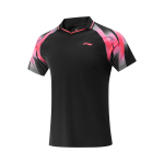 Li Ning Lauatennise Seeria Mugav Lihtne Mitmek&uuml;lgne Spordibr&auml;ndi Logo Kiiresti Kuivav L&uuml;hikeste Varrukatega T-s&auml;rk Unisex &Uuml;laosad Must AAYV117-1 M