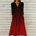 Naiste vabaaja ja moekas &uuml;mara kaelusega varrukateta keskmise pikkusega kleit L must