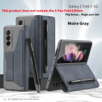 Kaardipesa Klapprahakott Nahast Fold5 Fold6 Fold7 &Uuml;mbris Samsung Galaxy Z Fold 7 6 5 4 3 jaoks Eemaldatava S Peni Hoidjaga Kate For Galaxy Z Fold 5