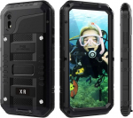 Tugev s&otilde;jaline veekindel metallkorpus iPhone'ile 16 15 14 13 12 11 Pro Max XS XR 8 7 Plus, p&otilde;rutuskindel tolmukindel vastupidav kate For iPhone 15 Plus must