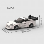 MOC F1 Linna Kiiruse Spordi Meistri V&otilde;idus&otilde;iduauto Ehitusklotsid Tellis R34 RX-7 S&otilde;iduk Superauto Kiire ja Vihane MK4 Supra Laste M&auml;nguasjad