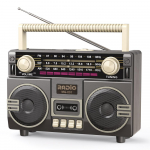 Retro P&auml;ikeseraadio FM AM SW Kaasaskantav Vastuv&otilde;tja Bluetooth 5.3 K&otilde;lar MP3 Muusikapleier Toetab USB TF Kaarti Type-C Laadimine hall