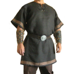 Viikingi keskaegne P&otilde;hjamaade piraadi punane v&auml;rv Renessansi moodne jakk Cosplay riided 3XL black