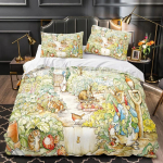 Voodipesukomplektid Peter Rabbit'i Maailm Austraalia /Euroopa/USA T&auml;is Queen King Suurus Tekk Tekikott Padjap&uuml;&uuml;rid Kingitus AU Double(180x210cm)
