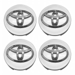 4tk 56/60mm Auto Ratta Keskkapslid Rummu Kapslid Embleem Stiilimine Toyota Corolla Yaris Prius RAV4 Camry Hilux Auris Avensis Avalon jaoks 60MM-Silver
