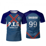 P.X.G Blue Lock Jaapani Anime Jersey Jalgpallivorm Nr. 9 Rin Shidou Cosplay T-s&auml;rgid Meeste ja Naiste Vabaaja Sporditopid 6XL