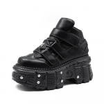 Moodsad kingad meestele Uued &uuml;li-paksude tallaga paaritennised Mehed Naised K&otilde;rge s&auml;&auml;rega nahast vabaajatennised Anime Meeste kingad Zapatillas Hombre 36 must