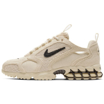 Stussy x Nike Air Zoom Spiridon Caged 2 Fossil Unisex tossud Tan Black CQ5486-200 44.5