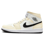 Air Jordan 1 Mid Coconut Milk Naiste Tossud Valge Must Summit-White BQ6472-121 35.5