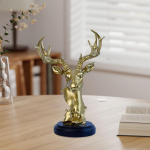 Creative Deer Figurine Ornament for Centerpiece on Table or Cabinet golden