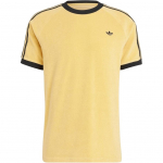 Adidas Originals 70ndate Mood &Uuml;mmargune Kaelaosa Mugav Hingav L&uuml;hikeste Varrukatega T-s&auml;rk Meeste Topid Kollane Must JL9557 M