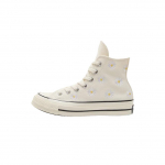 Converse Chuck 70 High Tikitud Karikakradega - Egret Unisex Tossud Kreemjas Valge Must A16762C 36.5