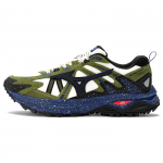 Mizuno Racer Trail Wltr30 Moodne Paks Tald P&otilde;rutuskindel Libisemisvastane Kulumiskindel Madala S&auml;&auml;rega Jooksukingad Unisex toss Sinine Roheline Valge D1GH231201 36