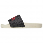 100 Thieves x adidas Adilette Sandaal Must Punane Unisex Tossud Core-Black JR9152 38