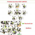 Džunglilooma seinakleebis Elevant Ahv Tiiger Panda Koer Kass Isekleepuv Eemaldatav Kleebis Laste Tuppa Lastetuppa Elutuppa Magamistuppa Dekoratsioon AS PIC