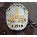 Ameerika &Uuml;hendriikide Metallm&auml;rk, Los Angelese m&auml;rk LAPD PO m&auml;rk, Number 13918