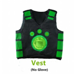 Wild Kratts Olendiv&otilde;imu &Uuml;likond, Chris Martin 4-6-aastastele Cosplay Vest Halloweeni Kost&uuml;&uuml;mi jaoks, M&auml;ngukost&uuml;&uuml;m(Ilma kinnasteta) roheline