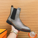 Mood Wniter Uus Mood Kuldne H&otilde;bedane Chelsea Pahkluusaapad Luksuslik Disainer Meeste Slip-on Vabaaja K&otilde;rged Platvormkingad Zapatos Hombre 38
