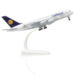 M&auml;ngulennukid A380 Saksa 1/300 M&otilde;&otilde;tkavas Lennuk Lufthansa Mudelllennuk 20CM Valatud Metallist Miniatuurne Lennuk Huvilisele Kingitus N&auml;itus white