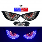 Kuradi Silmad LED-tuli Autode Hoiatusignaali Lamp Maatriks Pikslipaneel Kuradi Silmad Animatsiooniekraan USB-kaunistus Auto Esiklaasile
