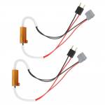 Akozon Esitulede Dekooder 2 tk LED Esitulede Udutule Koormustakisti Dekooder H7 Vilkumisvastane V&auml;lklambi Viga T&uuml;histamine normal