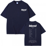 R&auml;ppar Frank &Uuml;lem&otilde;&otilde;dulised T-s&auml;rgid Blond Graafiline T-s&auml;rk Ookean Hip Hop T-s&auml;rk Unisex Mood L&uuml;hikeste varrukatega Tees Meeste Vintage Streetwear S
