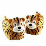 Luksuslikud s&uuml;gis- ja talvised uued koomiks tiigripea pl&uuml;&uuml;sist puuvillased sussid paaridele siseruumides libisemiskindlad paksu tallaga puuvillased kingad 36-41 26CM