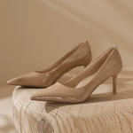 Nude k&otilde;rgekontsaga kingad naistele Suvi 2024 Uus Mood Lakknahast Seksikad Terava Ninaga &Otilde;hukese Kontsaga Pulmapeo Kingad Sapatos De Mujer 34