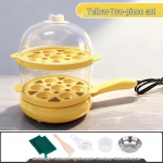 Nutikas automaatne munakeetja ja -praadija taimeriga - Kahekihiline elektriline pann praadimiseks ja aurutamiseks