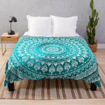 Mandala viskepilt Flanell V&auml;rviline lill Roosa Kollane Sinine Boho stiil Pehme Soe Kerge Voodi diivani diivani jaoks King Queen 70x100cm-XS