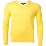 Polo Ralph Lauren &Uuml;hev&auml;rviline V&auml;ike Ponilogo Tikitud V-kaelane Pestav Villane Kootud Kampsun Meeste kampsun 710781028-006 XS