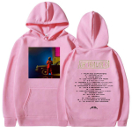 R&auml;ppar Jokair Jok Travolta Album 2025 F&auml;nnide Huppar Meeste Hip Hop Fliisist Pullover Dressipluus Unisex L&otilde;tv Moodne Riided Kapuutsiga 3XL pink
