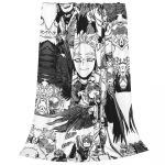 Boku No My Hero Academia Manga korallifliisist pl&uuml;&uuml;sist tekk Hawks Collage Anime tekk voodipesuks reisimiseks soe voodikate 30x40in