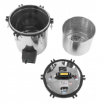 Auruklaasikapp Taimeriga Automaatne Roostevabast Terasest K&otilde;rgsurve Temperatuuripott Masin Labori jaoks 18L EL Pistik 220V