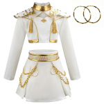 Kpopi deemonik&uuml;ti kost&uuml;&uuml;m Rumi Halloweeni Cosplay Kuumad T&uuml;drukud Show Kost&uuml;&uuml;m Must L&auml;ikiv Komplekt Halloweeni T&uuml;drukud Anime R&otilde;ivad 140 7-8year&Other