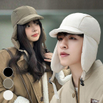 Talvine k&uuml;lma ilmaga s&otilde;jav&auml;em&uuml;ts, polsterdatud m&uuml;ts, k&otilde;rvaklapiga m&uuml;ts khaki beige