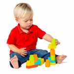 Sac de Blocs souples - MOLTO - Multicolore - Pour B&eacute;b&eacute; - Jaune - 30 pi&egrave;ces puhas