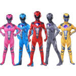 Halloweeni Laste Power Rangersi Cosplay Bodysuit 100 hall