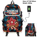 Stranger Things &Uuml;li&otilde;pilase seljakott USB-laadimiss&uuml;steemiga seljakott 47*35*20cm