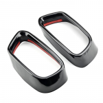 For BMW M sports version X5 F15 X6 F16 2014-19 stainless steel black car exhaust pipe cover 1Set Automobiles Tail Throat must