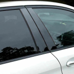 VW Golf 7 MK7 2013- jaoks 4 tk Auto Aknaliistu Kate BC-sammaste Kleebis Poleeritud Sammas Bright black gray